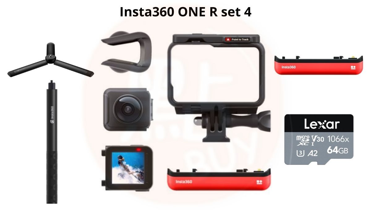 Insta360 ONE R 防震防水定向深度追蹤運動相機 Depth Tracking Action Camera (1英吋感光元件 / 雙鏡頭 / 360 全景鏡頭)
