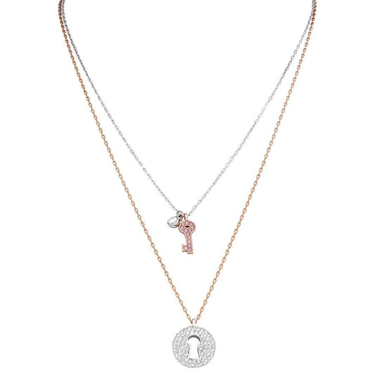 SWAROVSKI Crystal Wishes Key Pendant Set - Pink #5272240