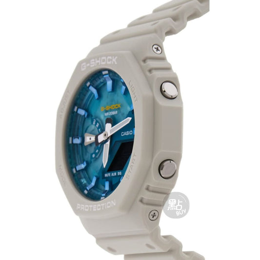 卡西歐 GA-2100AS-5AER - 側面照