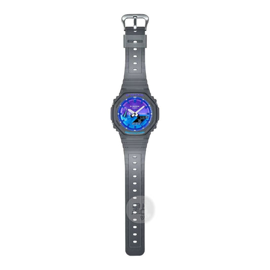 卡西歐 GA-2100FLS-8A2DR - 錶帶特寫