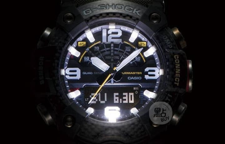 CASIO GG-B100-1A3DR G-Shock 樹脂錶帶 200米防水 - 微光環境下錶面背光顯示