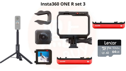 Insta360 ONE R 防震防水定向深度追蹤運動相機 Depth Tracking Action Camera (1英吋感光元件 / 雙鏡頭 / 360 全景鏡頭)