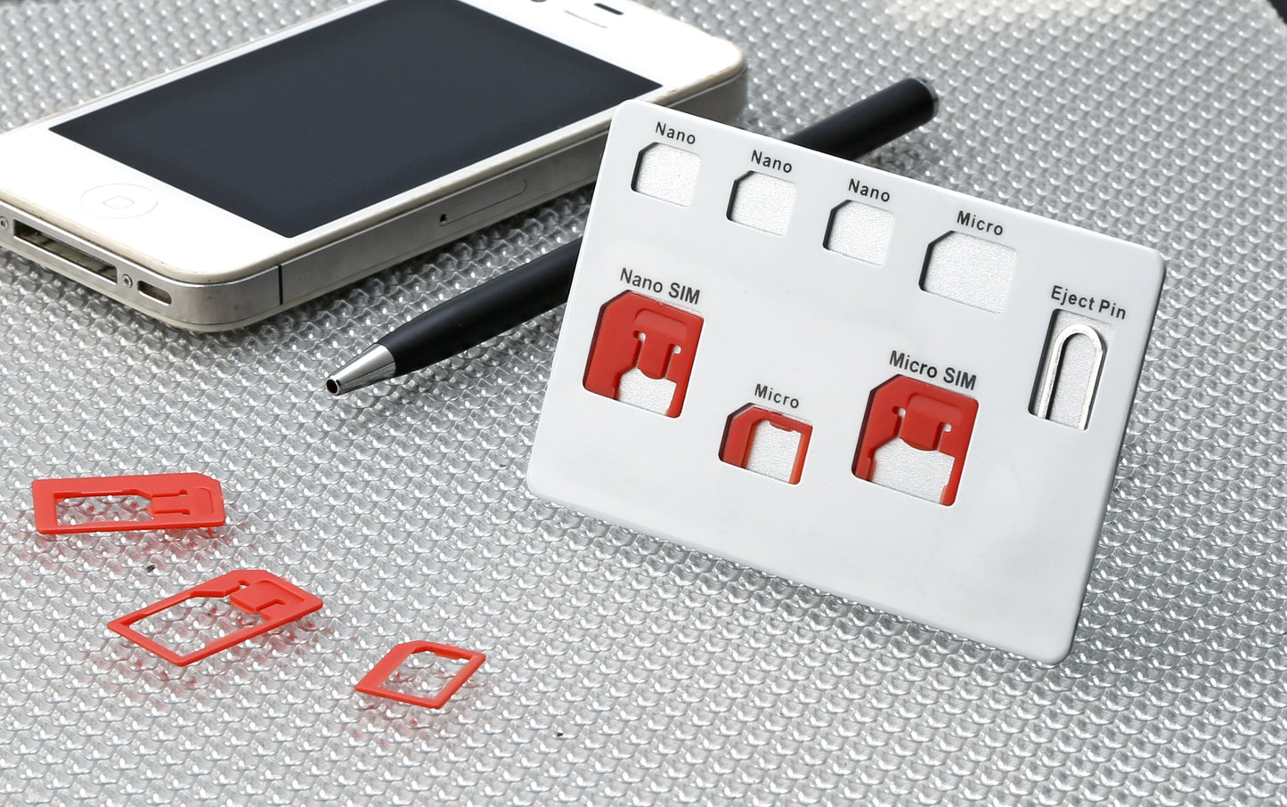 dimbuyshop 2in1 sim card holder micro sim adapter nano sim adapter eject pin 