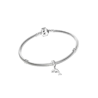 Pandora Dolphin silver dangle with cubic zirconia #791541CZ