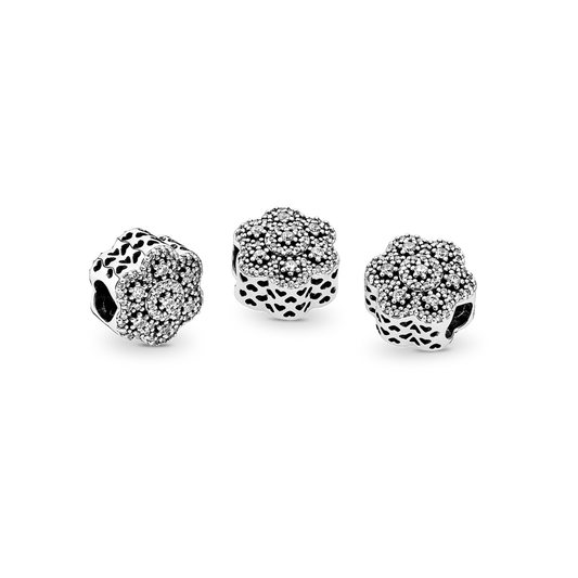 Pandora Ice Floral Charm #791998CZ