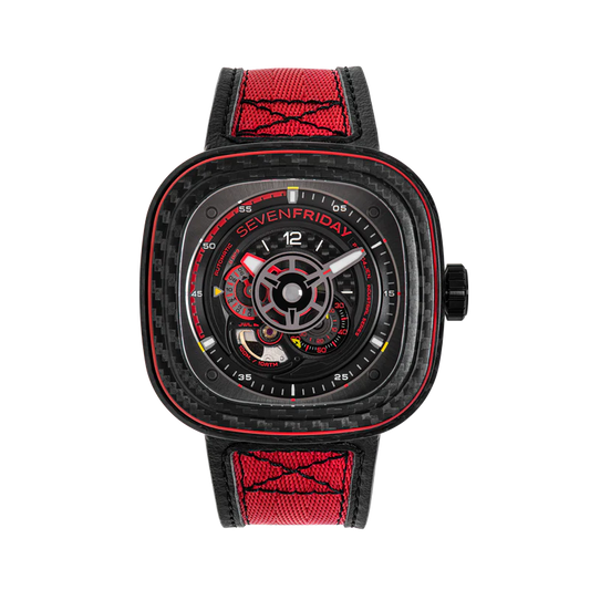 SEVENFRIDAY P3C/04 "RED CARBON" Watch