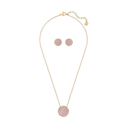 SWAROVSKI Rose Gold Earring and Necklace Fun Set #5227970
