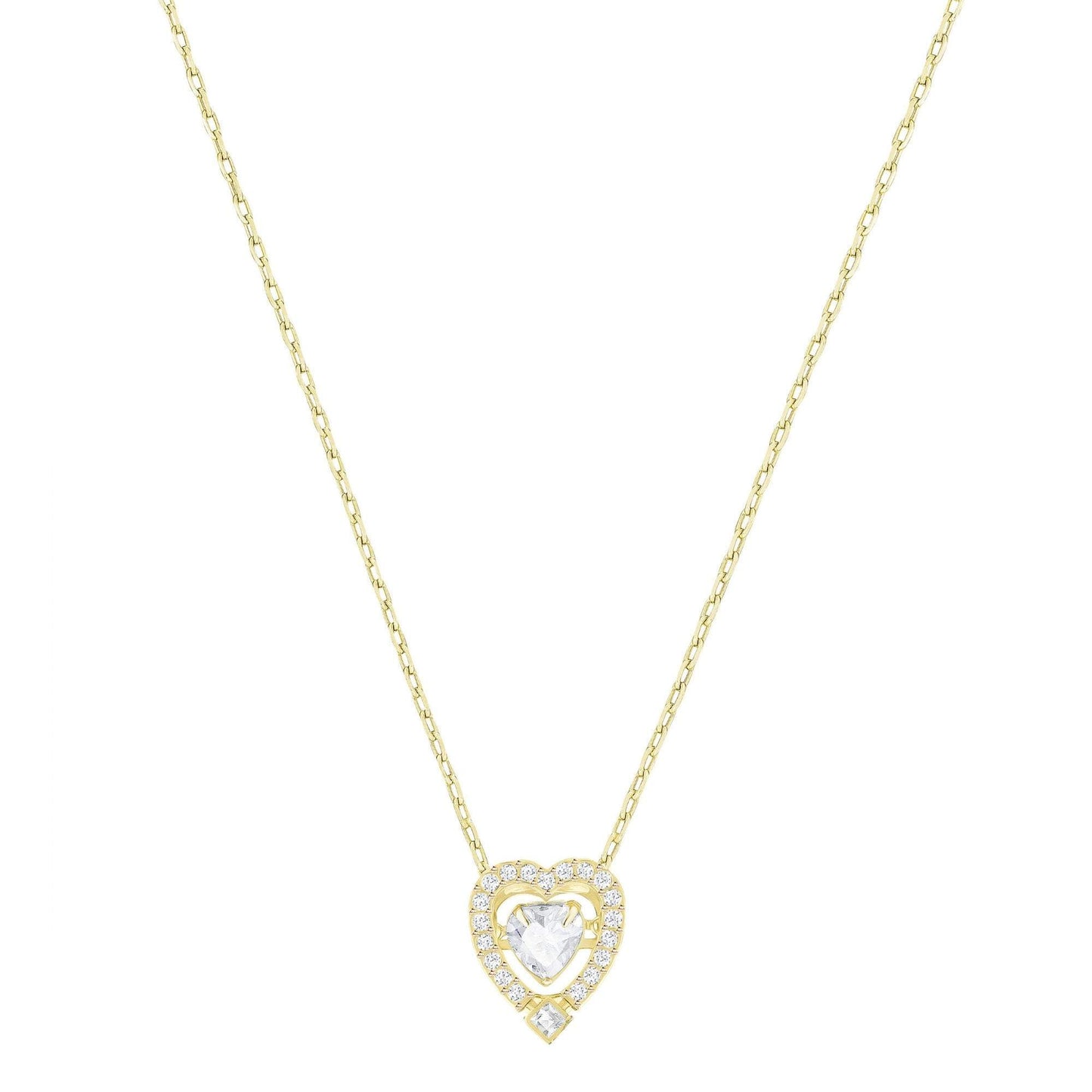SWAROVSKI Sparkling Dance Heart Necklace - Gold #5284190