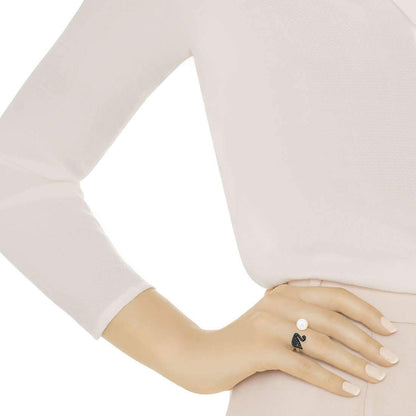 SWAROVSKI Iconic Swan Open Ring Size 58 #5296472