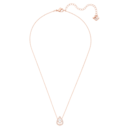 SWAROVSKI Sparkling Dance Pear Necklace - Rose Gold #5451993