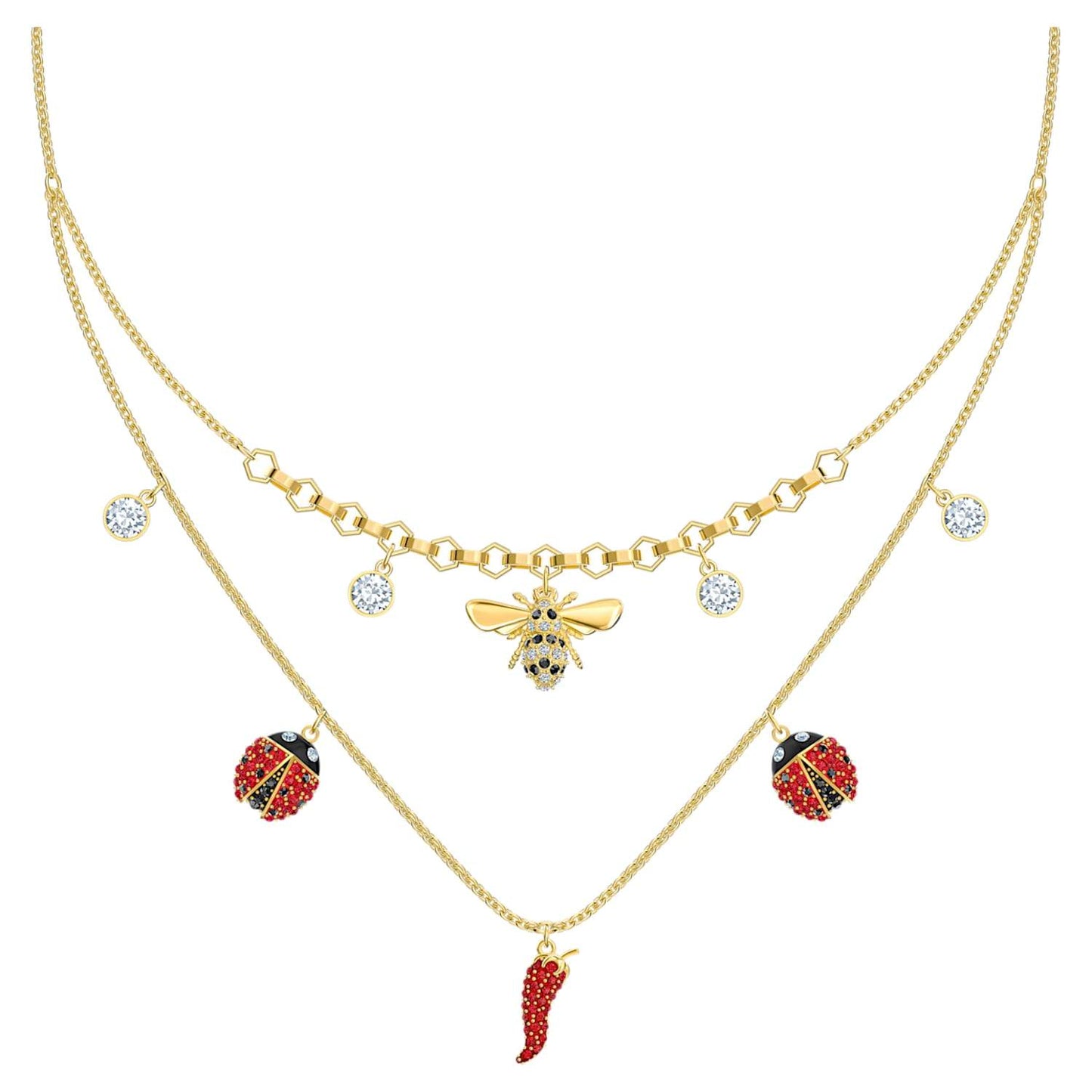 SWAROVSKI Lisabel necklace - Red & Gold-tone plated #5498807