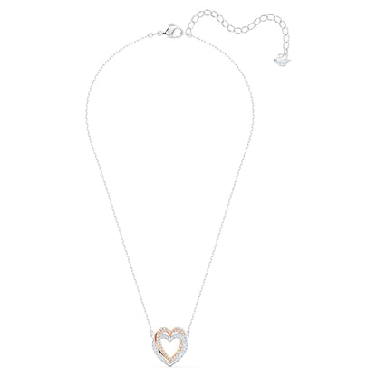 SWAROVSKI Infinity Entwined Heart Necklace - White #5518868