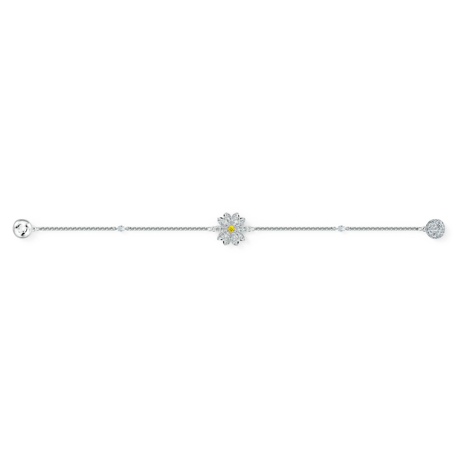 SWAROVSKI Remix Flower Strand White Bracelet - L Size #5535299