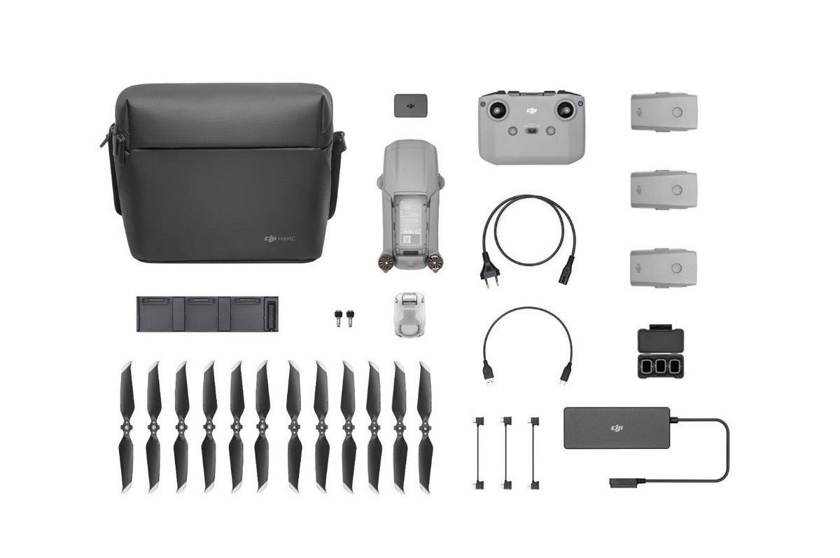 DJI Mavic Air 2 Fly More Combo - Drone Quadcopter UAV with 48MP Camera 4K Video 8K Hyperlapse 1/2" CMOS Sensor 3-Axis Gimbal 34min Flight Time ActiveTrack 3.0 Ocusync 2.0, Gray-dji-mavic-air-2-fly-more-combo-drone-package