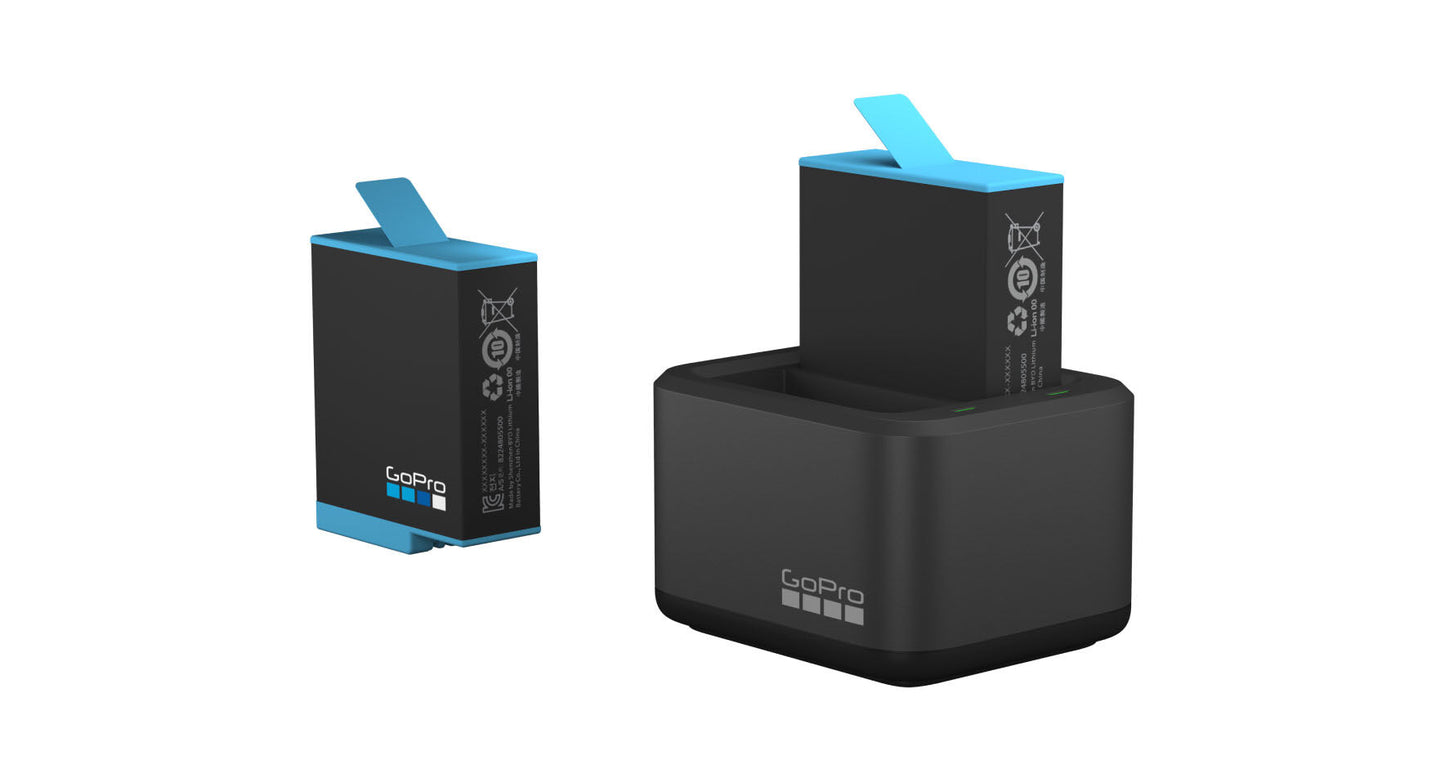 GoPro HERO9 黑色雙電池充電器 + 備用電池 ADDBD-001